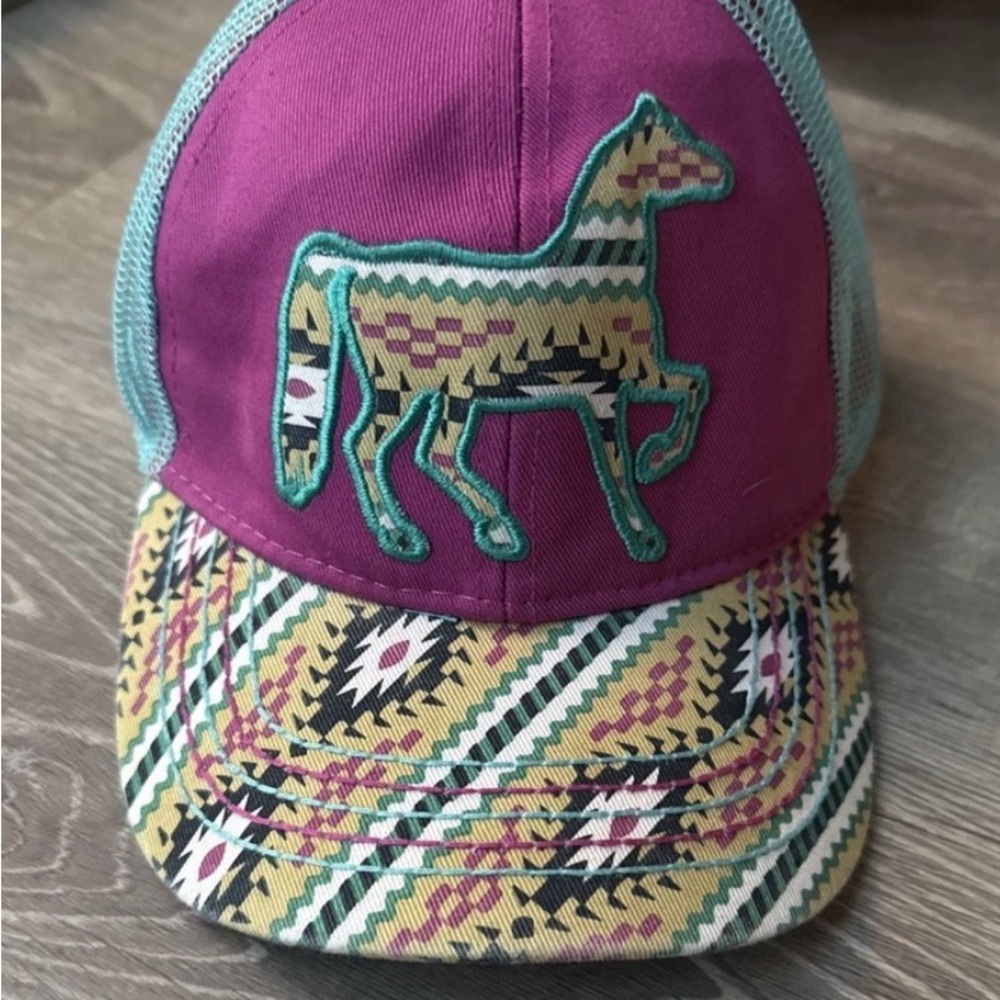 Farm Girl Trucker style Cap Native design Coastal Cowgirl Rodeo Western